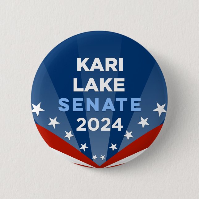 Kari Lake Arizona US Senate 2024 6 Cm Round Badge (Front)
