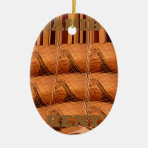 Karibu Giraffe Hakuna Matata Chic Modern  art  Col Ceramic Tree Decoration