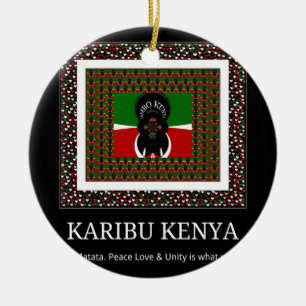 Karibu Kenya Hakuna Matata Ceramic Ornament