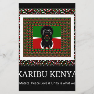 Karibu Kenya: Vibrant National Flag Colours design