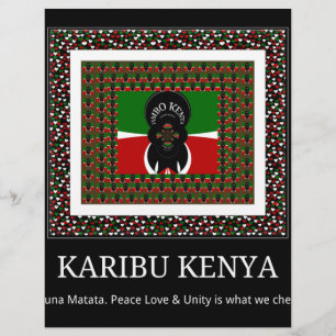 Karibu Kenya: Vibrant National Flag Colours design