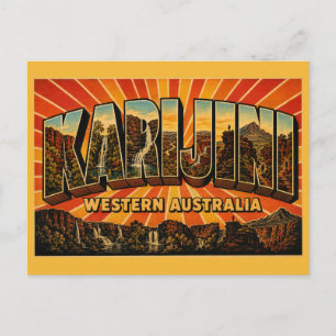 Karijini National Park Ancient Gorges Western Postcard