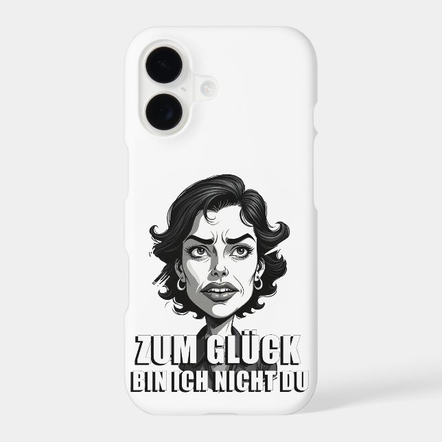 Karikatur mit „Zum Glück…“-Zitat (Back)