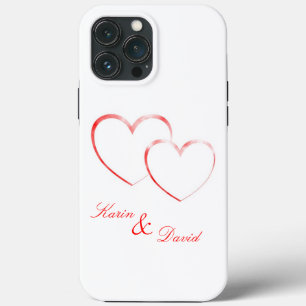 Karin & David - Two Hearts in Love - customise it- iPhone 13 Pro Max Case