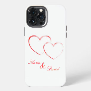 Karin & David - Two Hearts in Love - customise it- iPhone 13 Pro Max Case