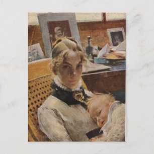 Karin with Baby Postcard