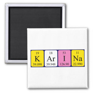 Karina periodic table name magnet