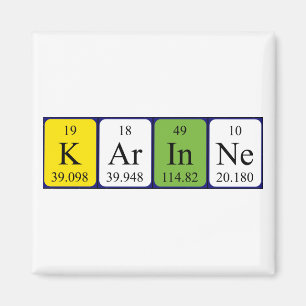 Karinne periodic table name magnet