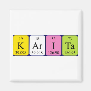 Karita periodic table name magnet