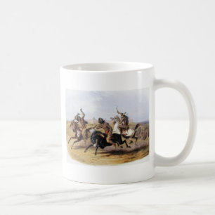 Karl Bodmer - Horse Racing of the Sioux Coffee Mug