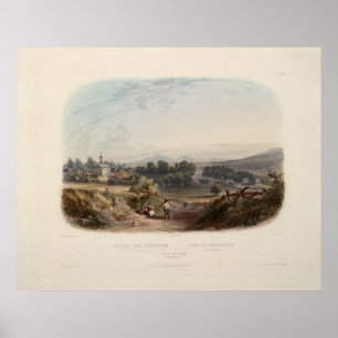 Karl Bodmer Print: View of Bethlehem Pennsylvania Poster