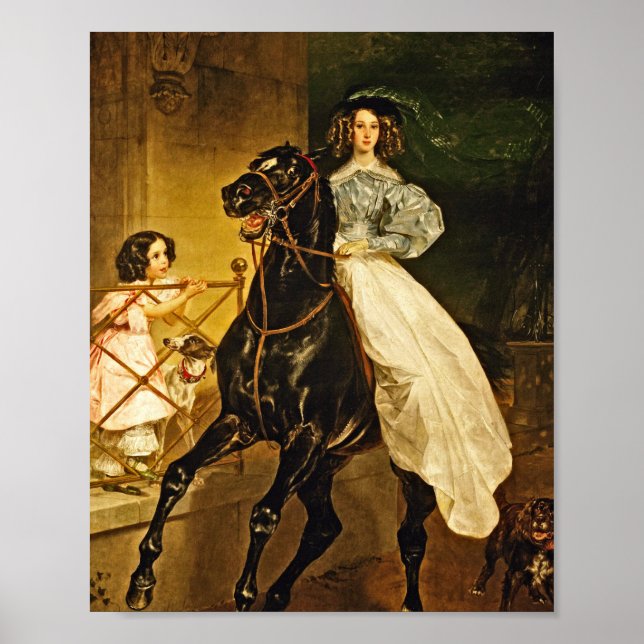 Karl Bryullov - A Rider Poster (Front)