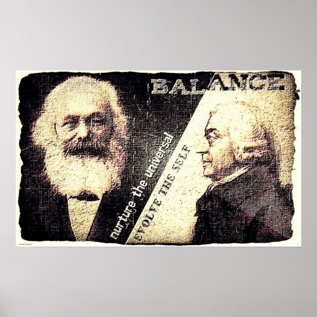 Karl Marx and Adam Smith, the zen of .. (old rip) Poster (Front)