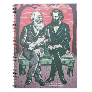 Karl Marx and Fredrich Engels the manifesto Notebook