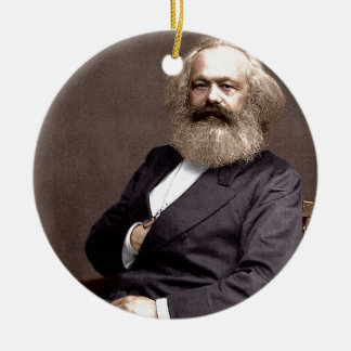 Karl Marx Ceramic Ornament