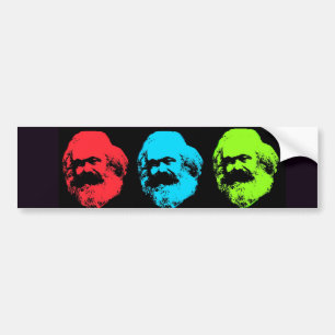 Karl Marx Collage Bumper Sticker