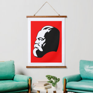 Karl Marx, Communism, Socialism, Soviet Union Hanging Tapestry