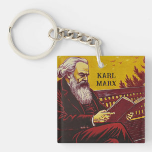Karl Marx (Founder of Marxism) gift Key Ring
