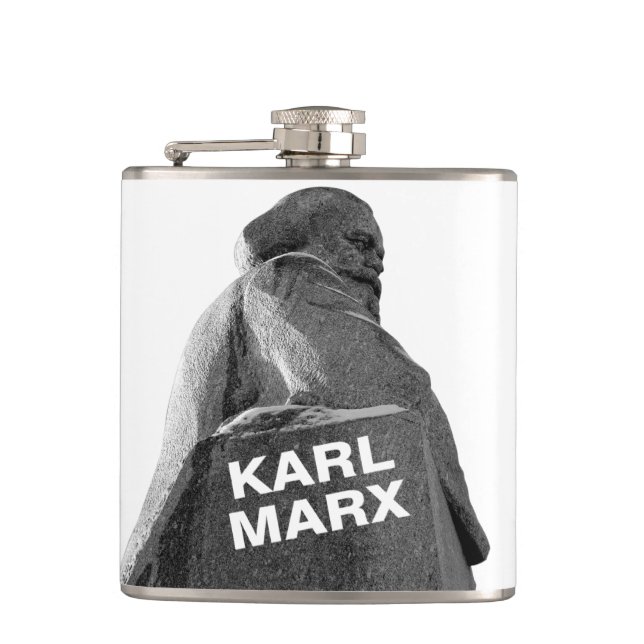Karl Marx Hip Flask (Front)