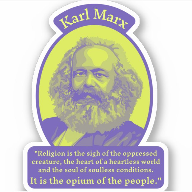 Karl Marx Portrait and Quote (Front)