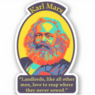 Karl Marx Portrait and Quote