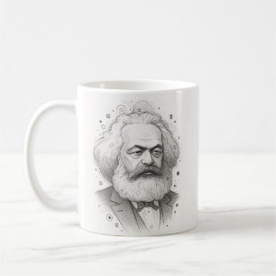 Karl Marx Portrait design Coffee Mug
