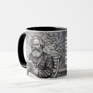 Karl Marx Quote Design - Be the change !  Mug