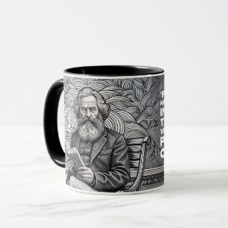 Karl Marx Quote Design - Be the change !  Mug
