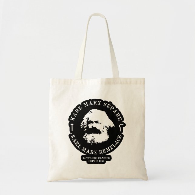 KARL MARX SÉPARE, KARL MARX REMPLACE TOTE BAG (Front)