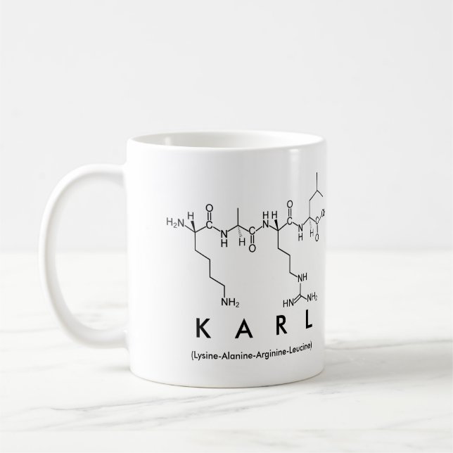 Karl peptide name mug (Left)