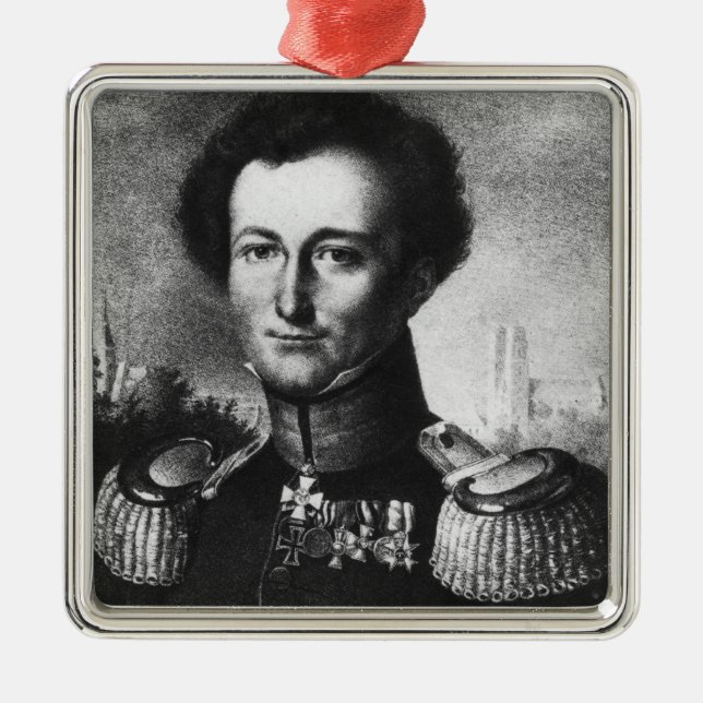 Karl von Clausewitz Metal Tree Decoration (Front)