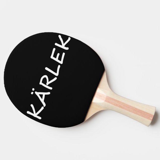 Kärlek, Swedish Love Ping Pong Paddle (Side)