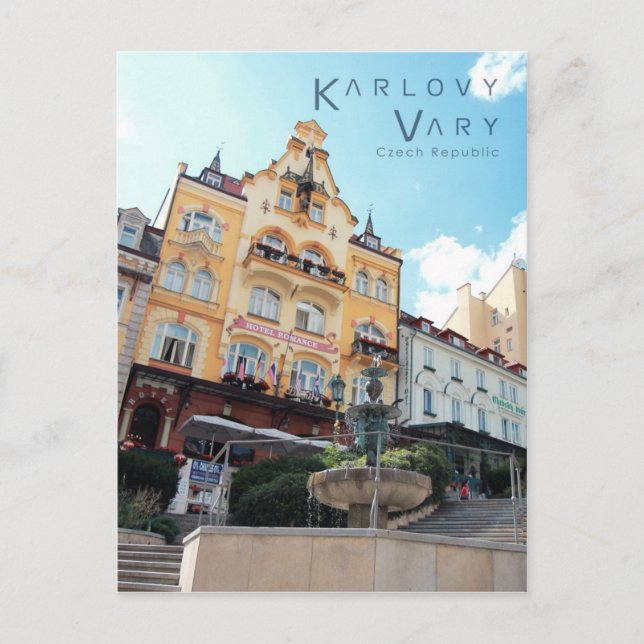 Karlovy Vary, Czech Photo Postcard (Front)