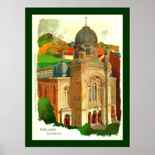 Karlovy Vary (Karlsbad) Synagogue Poster