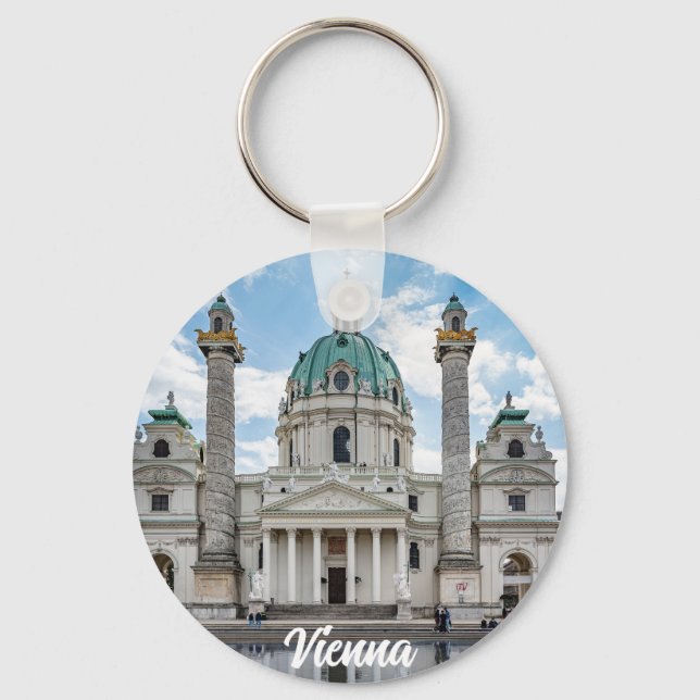 Karlskirche in Vienna, Austria Key Ring (Front)