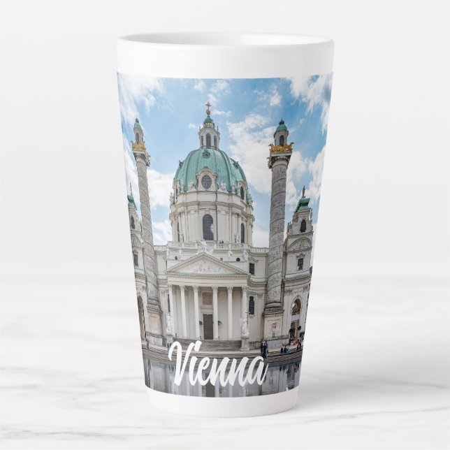 Karlskirche in Vienna, Austria Latte Mug (Front)