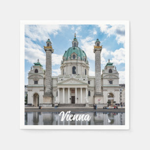 Karlskirche in Vienna, Austria Napkin