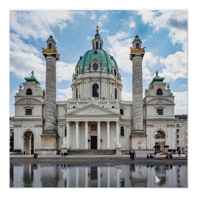 Karlskirche in Vienna, Austria Poster (Front)