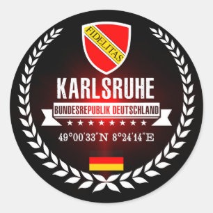 Karlsruhe Classic Round Sticker