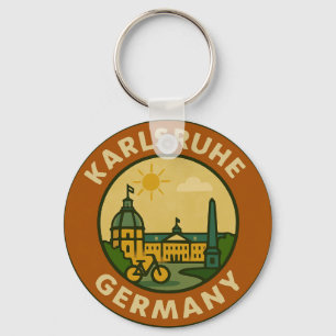 Karlsruhe German Urban Emblem Key Ring