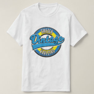 karlstad sweden vintage style logo. T-Shirt
