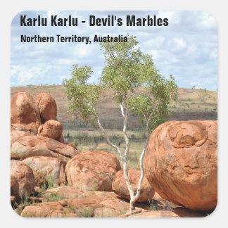 Karlu Karlu "Devil's Marbles" Square Sticker