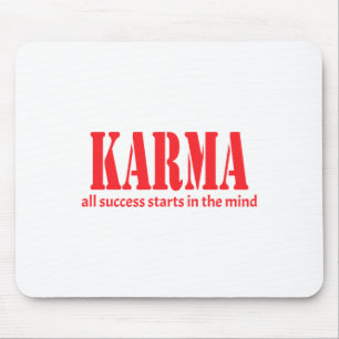 Karma All Success Starts In The Mind Sticker Mouse Pad