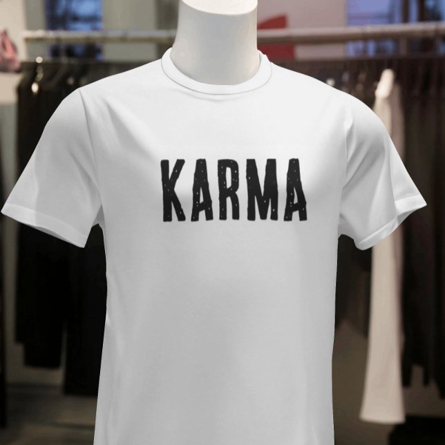 Karma Black Text T-Shirt (Creator Uploaded)