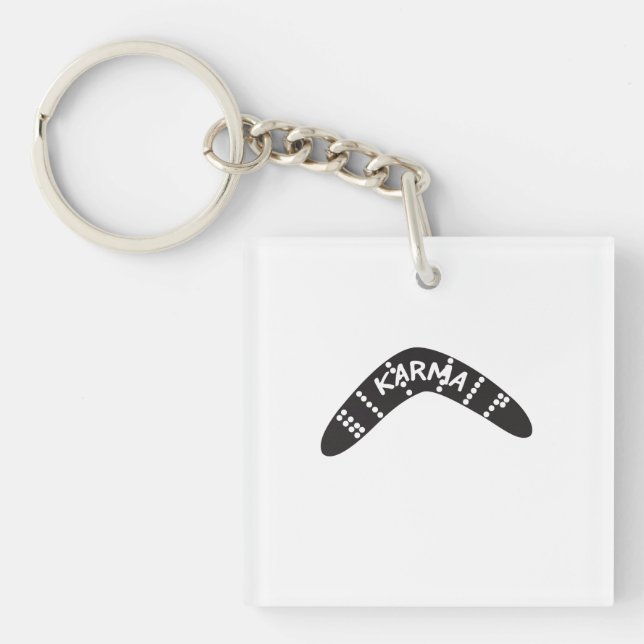 Karma Boomerang Key Ring (Front)