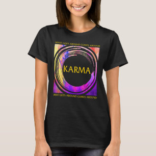 Karma Buddha Yoga Vintage Universal Law Buddhism P T-Shirt