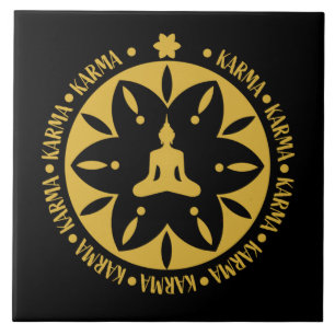 Karma Buddhist Religion - Buddhism Six Sages Ceramic Tile