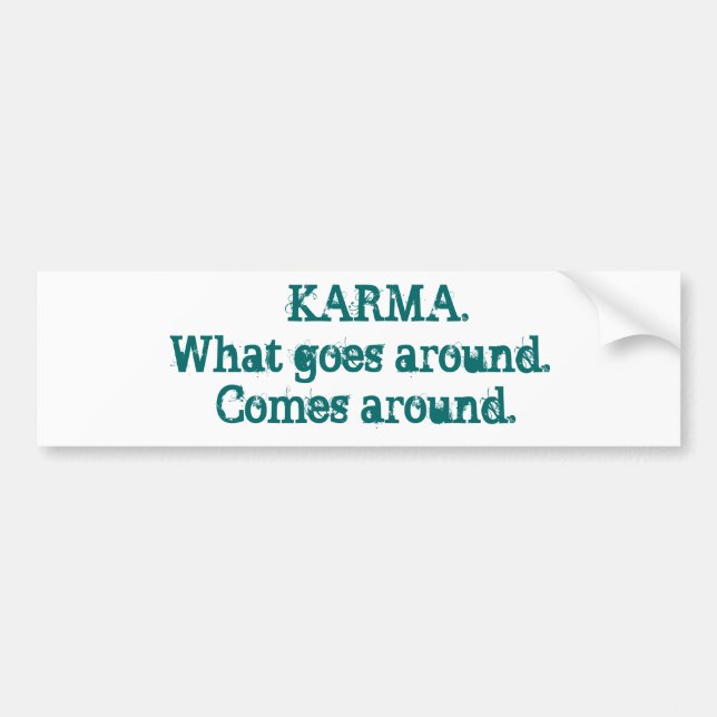 KARMA BUMPER STICKER (Front)