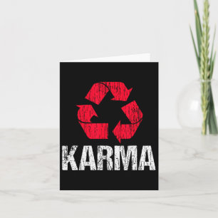Karma Earth Day Recycling With Recycling Symbol Card