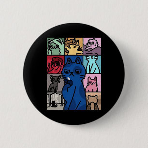 Karma Is Cat Shirt Cat Lover 6 Cm Round Badge